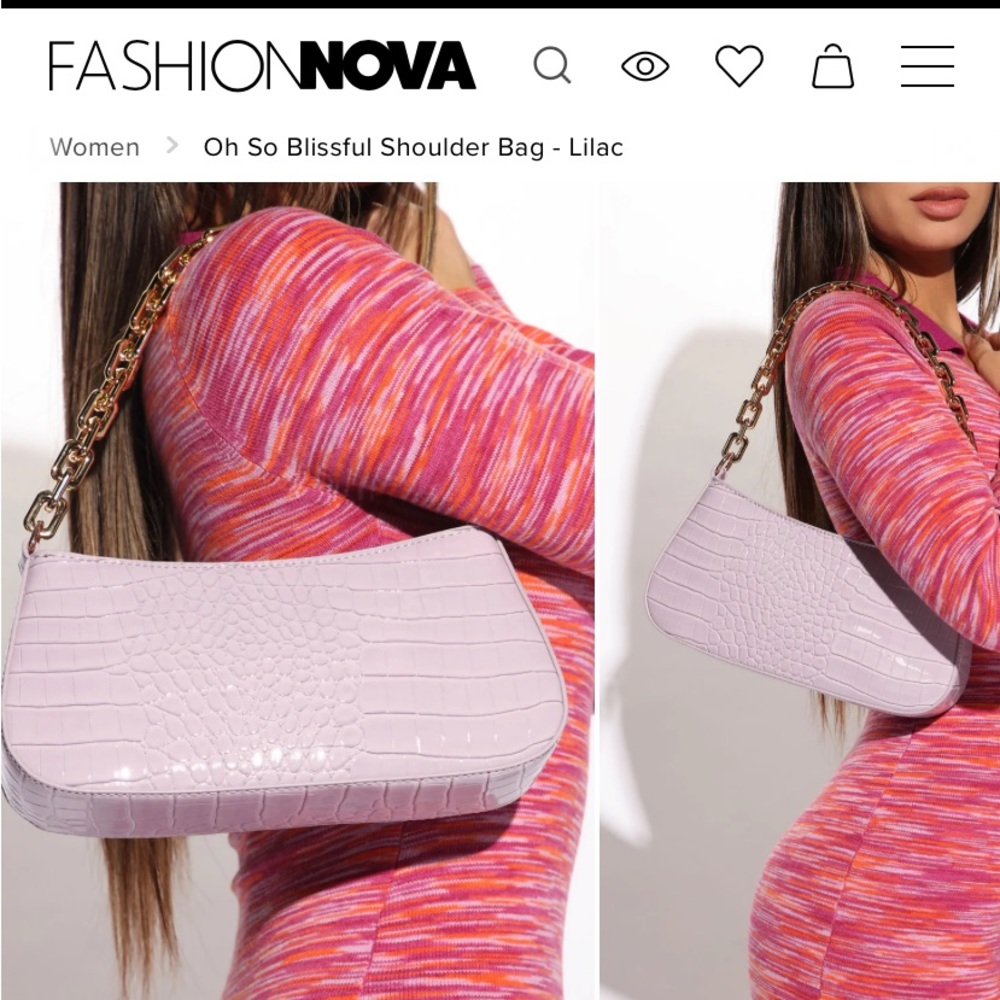 Lilac shoulder bag
